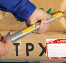 Отбор пробы гранулированного продукта при помощи зонального пробоотборника Bürkle