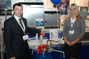 На стенде компании Wiegand International на выставке «Химия-2011»
