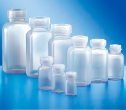 Бутыль Kautex широкогорлая 250 мл, LDPE, круглая, естественный цвет, с винтовой крышкой