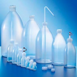Бутыль Kautex узкогорлая 100 мл, LDPE, круглая, естественный цвет, с винтовой крышкой