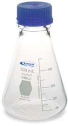 Колба коническая Kimble 250 мл, GL 45, стекло, с защитным покрытием KimCote