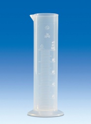 Цилиндр мерный VITLAB, 250 мл, класс B, рельефная шкала, PP