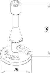 Горелка Bochem Теклю, природный газ(схема)