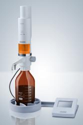 Бюретка цифровая Hirschmann Opus titration 10 мл с бутылкой темного стекла и держателем