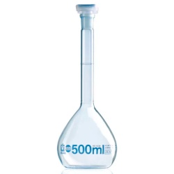 Колба мерная Brand BLAUBRAND 10000 мл, класс А, светлое стекло, NS 45/40, с пробкой PE, с индивидуальным сертификатом
