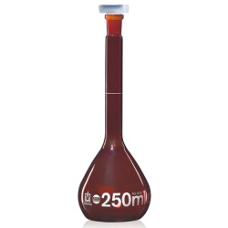 Колба мерная Brand BLAUBRAND 10 мл, класс А, тёмное стекло, NS 10/19, с пробкой PP, с индивидуальным сертификатом