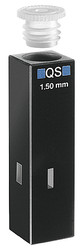 Кювета флуоресцентная Hellma 105.252-QS кварцевая, оптический путь 1,5x1,5 мм, высота центра 15 мм